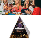 5cm Orgonite Pyramid for Positive Energy Healing Crystal Pyramid Meditation Orgonite Pyramids Chakra Zodiac Energy Generator Leo - Extra Image