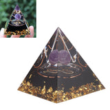 5cm Orgonite Pyramid for Positive Energy Healing Crystal Pyramid Meditation Orgonite Pyramids Chakra Zodiac Energy Generator Leo - Extra Image