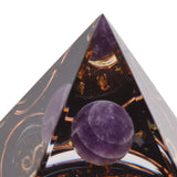 5cm Orgonite Pyramid for Positive Energy Healing Crystal Pyramid Meditation Orgonite Pyramids Chakra Zodiac Energy Generator Leo - Extra Image