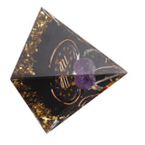 5cm Orgonite Pyramid for Positive Energy Healing Crystal Pyramid Meditation Orgonite Pyramids Chakra Zodiac Energy Generator Virgo - 45-Degree Angle
