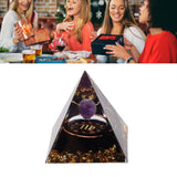 5cm Orgonite Pyramid for Positive Energy Healing Crystal Pyramid Meditation Orgonite Pyramids Chakra Zodiac Energy Generator Virgo - Extra Image