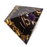 5cm Orgonite Pyramid for Positive Energy Healing Crystal Pyramid Meditation Orgonite Pyramids Chakra Zodiac Energy Generator Libra - 45-Degree Angle