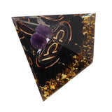 5cm Orgonite Pyramid for Positive Energy Healing Crystal Pyramid Meditation Orgonite Pyramids Chakra Zodiac Energy Generator Libra - Close-Up Angle