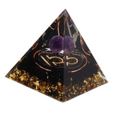 5cm Orgonite Pyramid for Positive Energy Healing Crystal Pyramid Meditation Orgonite Pyramids Chakra Zodiac Energy Generator Libra - Low Angle