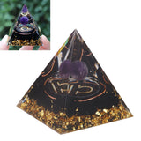 5cm Orgonite Pyramid for Positive Energy Healing Crystal Pyramid Meditation Orgonite Pyramids Chakra Zodiac Energy Generator Libra - Extra Image