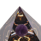 5cm Orgonite Pyramid for Positive Energy Healing Crystal Pyramid Meditation Orgonite Pyramids Chakra Zodiac Energy Generator Libra - Extra Image