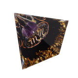 5cm Orgonite Pyramid for Positive Energy Healing Crystal Pyramid Meditation Orgonite Pyramids Chakra Zodiac Energy Generator Scorpio - Close-Up Angle