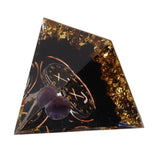 5cm Orgonite Pyramid for Positive Energy Healing Crystal Pyramid Meditation Orgonite Pyramids Chakra Zodiac Energy Generator Sagittarius - Front View