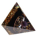 5cm Orgonite Pyramid for Positive Energy Healing Crystal Pyramid Meditation Orgonite Pyramids Chakra Zodiac Energy Generator Sagittarius - 45-Degree Angle