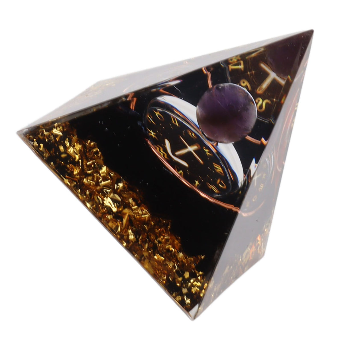 5cm Orgonite Pyramid for Positive Energy Healing Crystal Pyramid Meditation Orgonite Pyramids Chakra Zodiac Energy Generator Sagittarius