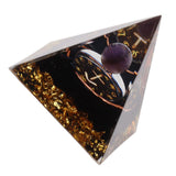 5cm Orgonite Pyramid for Positive Energy Healing Crystal Pyramid Meditation Orgonite Pyramids Chakra Zodiac Energy Generator Sagittarius - Close-Up Angle