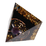 5cm Orgonite Pyramid for Positive Energy Healing Crystal Pyramid Meditation Orgonite Pyramids Chakra Zodiac Energy Generator Sagittarius - Low Angle