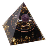 5cm Orgonite Pyramid for Positive Energy Healing Crystal Pyramid Meditation Orgonite Pyramids Chakra Zodiac Energy Generator Capricorn - 45-Degree Angle