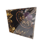 5cm Orgonite Pyramid for Positive Energy Healing Crystal Pyramid Meditation Orgonite Pyramids Chakra Zodiac Energy Generator Capricorn - Extra Image