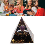 5cm Orgonite Pyramid for Positive Energy Healing Crystal Pyramid Meditation Orgonite Pyramids Chakra Zodiac Energy Generator Capricorn - Extra Image