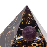 5cm Orgonite Pyramid for Positive Energy Healing Crystal Pyramid Meditation Orgonite Pyramids Chakra Zodiac Energy Generator Capricorn - Extra Image