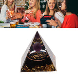 5cm Orgonite Pyramid for Positive Energy Healing Crystal Pyramid Meditation Orgonite Pyramids Chakra Zodiac Energy Generator Aquarius - Extra Image