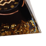 5cm Orgonite Pyramid for Positive Energy Healing Crystal Pyramid Meditation Orgonite Pyramids Chakra Zodiac Energy Generator Aquarius - Extra Image