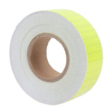 Pure Color Fluorescent Yellow Reflective Tape Warning Reflective Strip for Cars Motorcycles Bicycles - Top-Down View