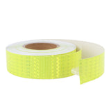 Pure Color Fluorescent Yellow Reflective Tape Warning Reflective Strip for Cars Motorcycles Bicycles