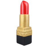 Creative Lipstick Shape Vase Beautiful Resin Exquisite Realistic Lipstick Shape Decorative Vase for Book Shop Coffee Shop Gold