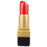 Creative Lipstick Shape Vase Beautiful Resin Exquisite Realistic Lipstick Shape Decorative Vase for Book Shop Coffee Shop Gold - 45-Degree Angle