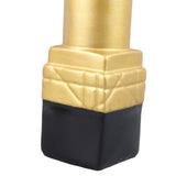 Creative Lipstick Shape Vase Beautiful Resin Exquisite Realistic Lipstick Shape Decorative Vase for Book Shop Coffee Shop Gold - Extra Image