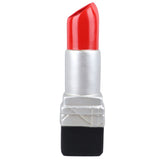 Creative Lipstick Shape Vase Beautiful Resin Exquisite Realistic Lipstick Shape Decorative Vase for Book Shop Coffee Shop Silver - 45-Degree Angle