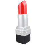 Creative Lipstick Shape Vase Beautiful Resin Exquisite Realistic Lipstick Shape Decorative Vase for Book Shop Coffee Shop Silver