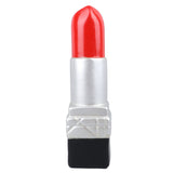 Creative Lipstick Shape Vase Beautiful Resin Exquisite Realistic Lipstick Shape Decorative Vase for Book Shop Coffee Shop Silver