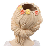Modern Ceramic Face Vases Decorative Modern Style Shy Girl Flower Lady Head Vase for Unisex Plants Lover White - Extra Image