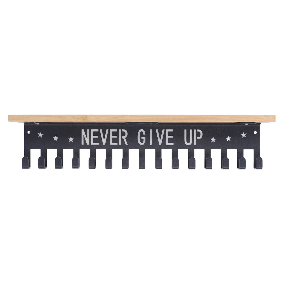 Metal Award Display Trophy Shelf Bamboo Trophy Shelf Metal Wall Mounted Medal Display Hanger