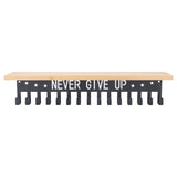 Metal Award Display Trophy Shelf Bamboo Trophy Shelf Metal Wall Mounted Medal Display Hanger