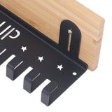 Metal Award Display Trophy Shelf Bamboo Trophy Shelf Metal Wall Mounted Medal Display Hanger
