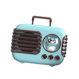 Cute Retro Bluetooth Speaker Mini Luggage Mini Speaker Creative Vintage Lovely Small Speaker Green - Side View