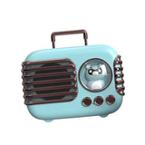 Cute Retro Bluetooth Speaker Mini Luggage Mini Speaker Creative Vintage Lovely Small Speaker Green - Top-Down View