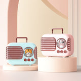 Cute Retro Bluetooth Speaker Mini Luggage Mini Speaker Creative Vintage Lovely Small Speaker Green - Extra Image