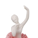 Dancing Ballerina Girl Figurine Ceramic Ballet Girl Figure Ballet Dancer Statue Sculpture Desk Bookshelf Decoration Pink - Extra Image