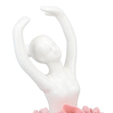 Ballet Dancer Statue Pink Ballerina Figure Ceramic Figure Decor for Table Shelf Bedroom Living Room - Extra Image