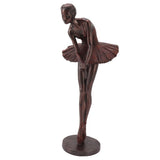 Ballet Dancer Statue Exquisite Resin Ballet Dancer Figurines for Desk Bookshelf Dinning Table Decoration - Side View
