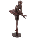 Ballet Dancer Statue Exquisite Resin Ballet Dancer Figurines for Desk Bookshelf Dinning Table Decoration - 45-Degree Angle