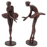 Ballet Dancer Statue Exquisite Resin Ballet Dancer Figurines for Desk Bookshelf Dinning Table Decoration