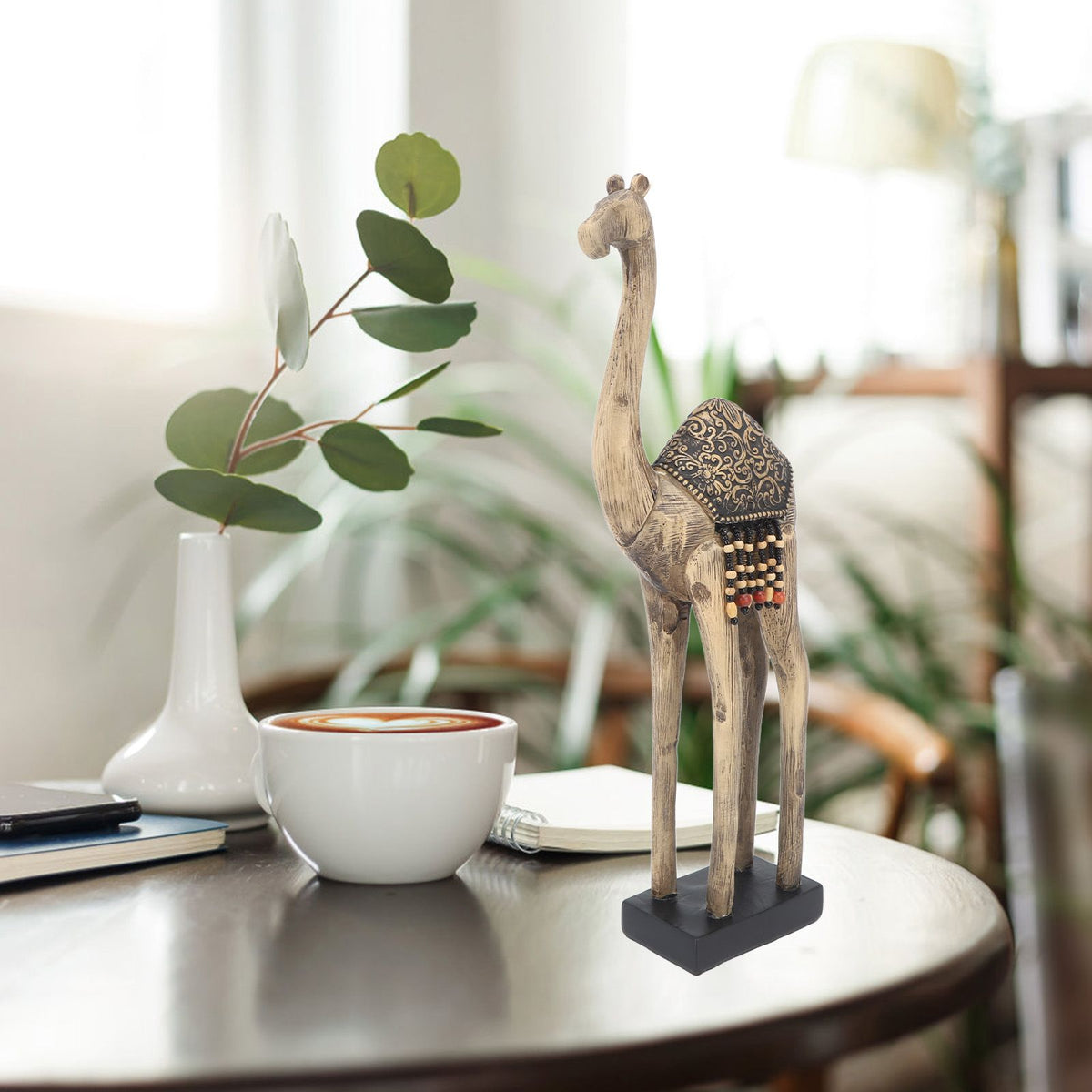 Camel Statue Artistic Camel Desk Sculpture Resin Camel Statue Home Decoration Ornament