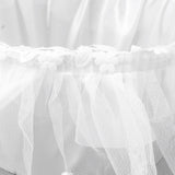 Wedding Flower Girl Basket White Lace Classic Gift Ceremony Supplies for Rose Petals