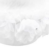 White Flower Girl Basket Petal Beads Decoration Handheld Bridesmaid Scattering Wedding Basket
