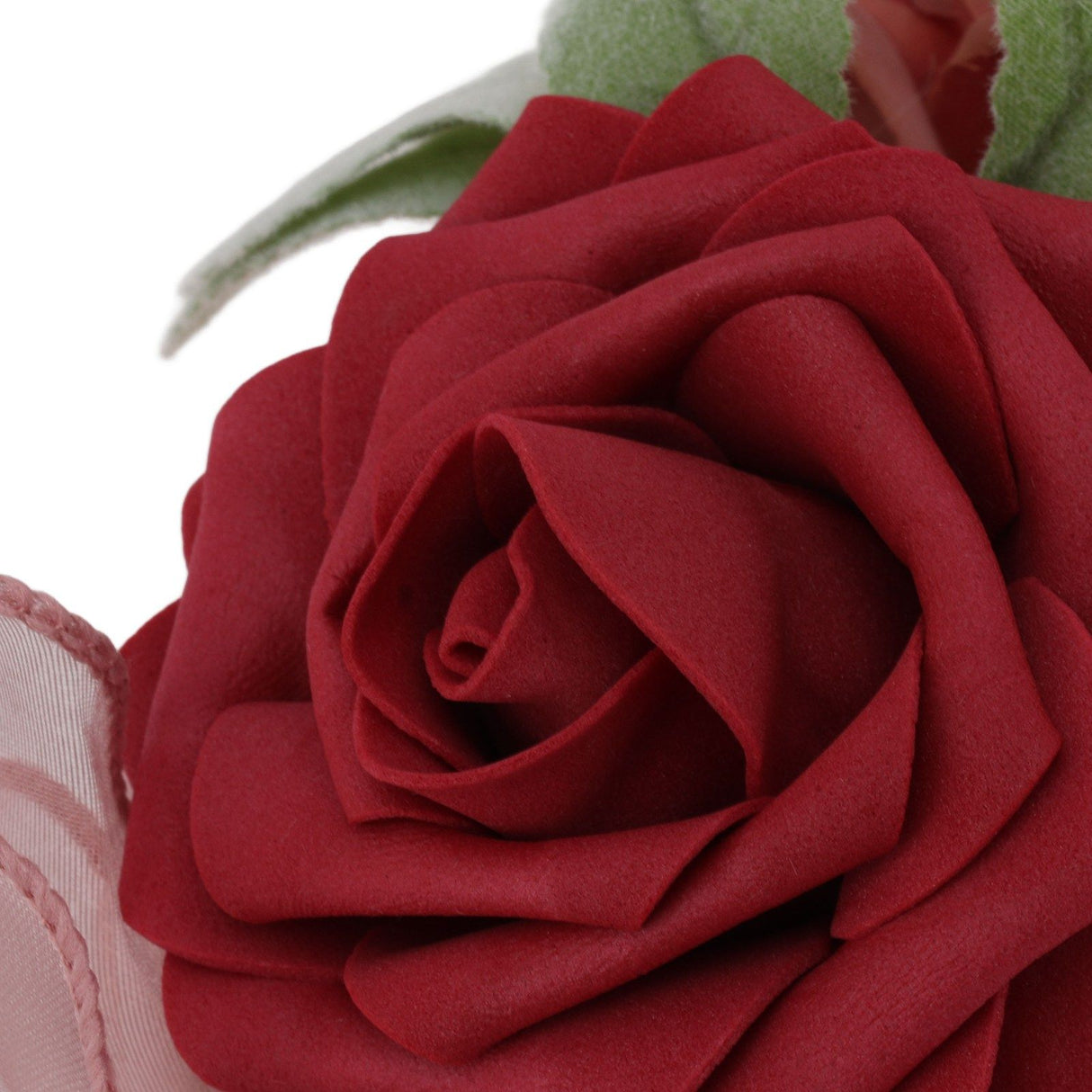 Romantic Rose Bridal Wedding Bouquet Artificial Silk Flowers Fake Flowers Bridesmaid Bouquet Home Party Decoration Rose Red