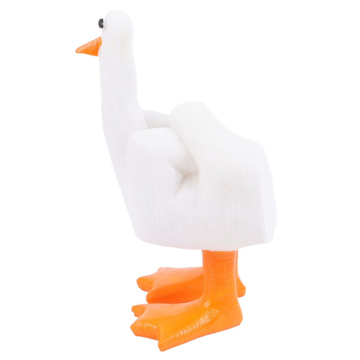Middle Finger Duck Decoration Funny Little Duck Resin Figurine Ornament Decor Resin Craft Decoration Sculpture Statue for Home Office Desktop Housewarming Gift