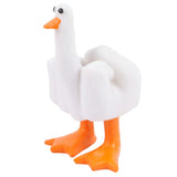 Middle Finger Duck Decoration Funny Little Duck Resin Figurine Ornament Decor Resin Craft Decoration Sculpture Statue for Home Office Desktop Housewarming Gift - Top-Down View