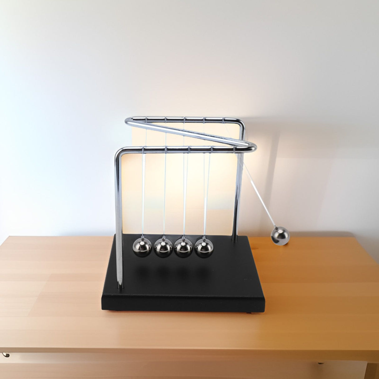 Balance Steel Swing Balls Z Shape N Shape Wooden Base Pendulum Ball for Home Decoration Fun Science Accessories