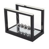 Newton Cradle Balance Balls Stainless Steel Balance Balls Bottom Mirror Stress Reliefswing Balls Desktop Decoration Toy - Front View